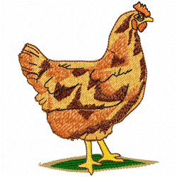 Chickens And Roosters Embroidery Design 6 Chickens And Roosters Embroidery Design 6